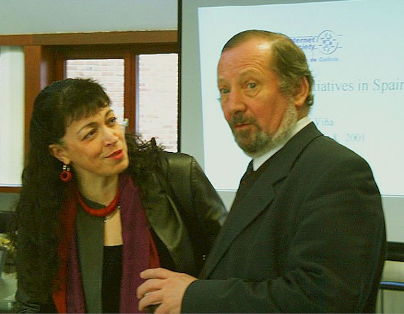 Marie-Anne Delahaut (Institut Jules-Destrée, ISOC Wallonie) Jacques Berleur (FUNDP, ISOC Wallonia President)